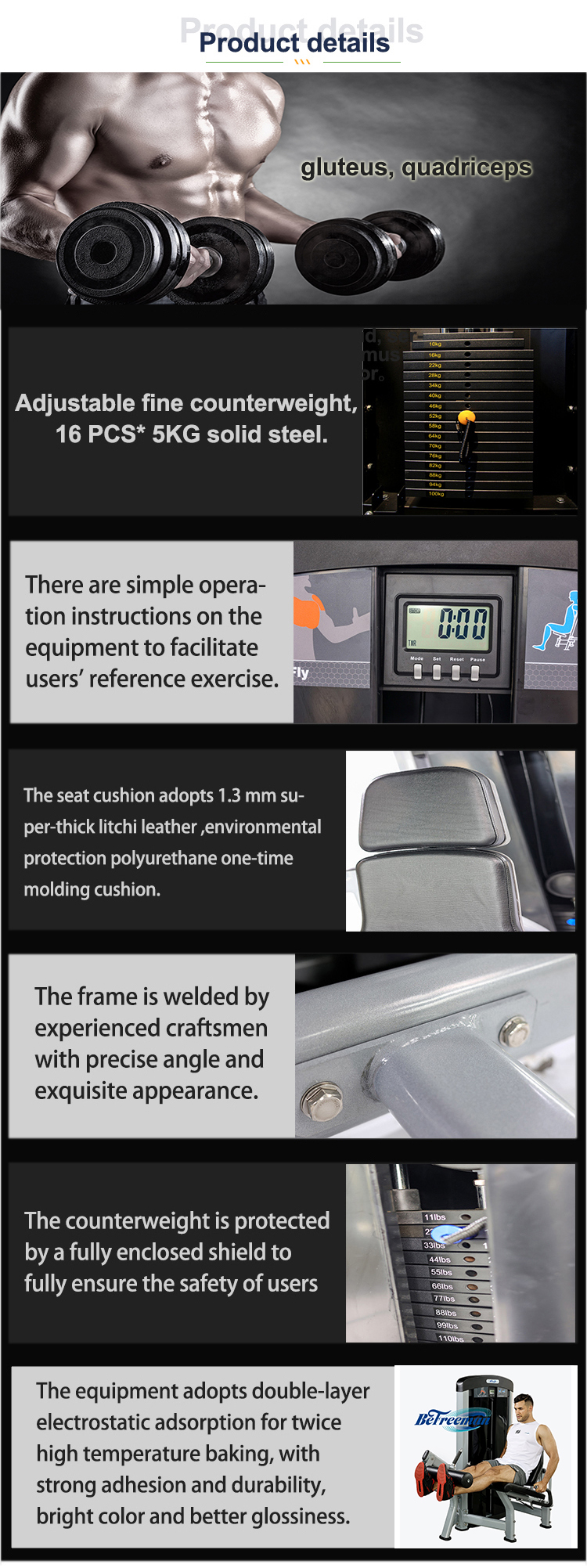 Pin Loaded Shoulders Arms Bicep Tricep Curl Machine Fitness Equipment