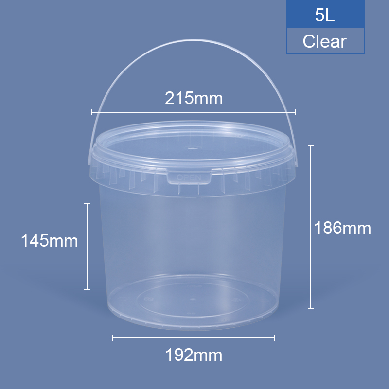 32oz Food Grade Round Food Pail for Restaurant Takeout Glossy Lamination Custom Logo