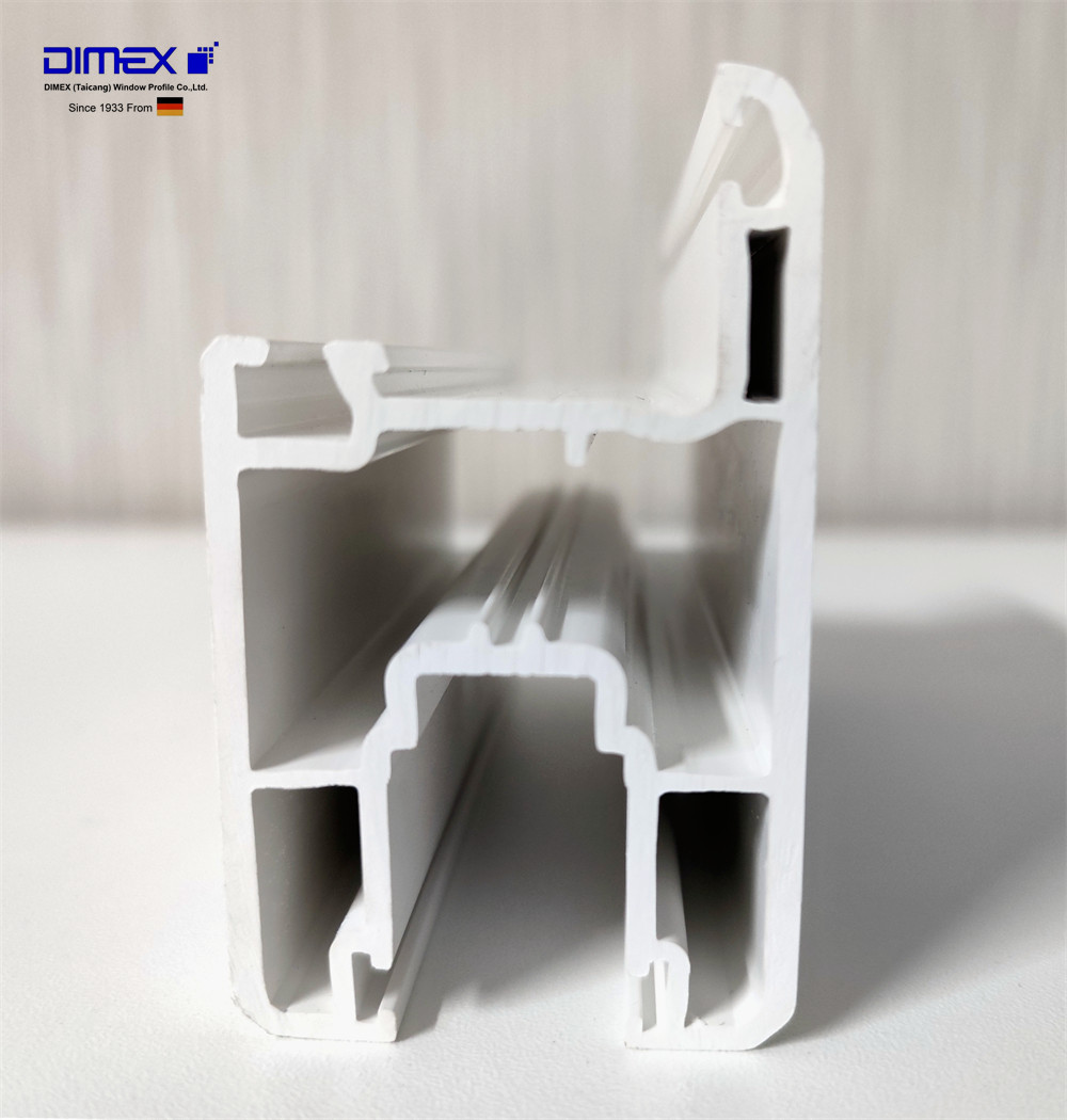 Sliding UPVC Window Door Profiles Dimex Lotus Series L108