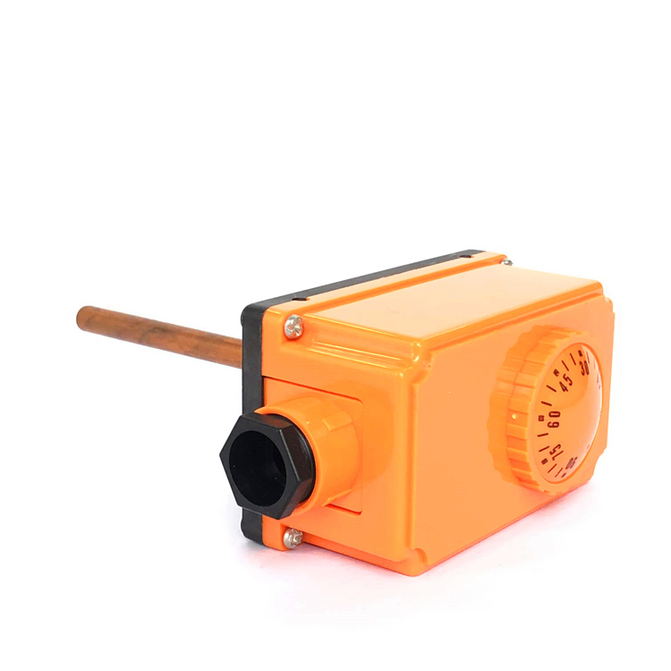 Boiler Piping Thermostat Switch Adjustable Knob 0-90&ordm; C Solenoid Valve Temperature Controller