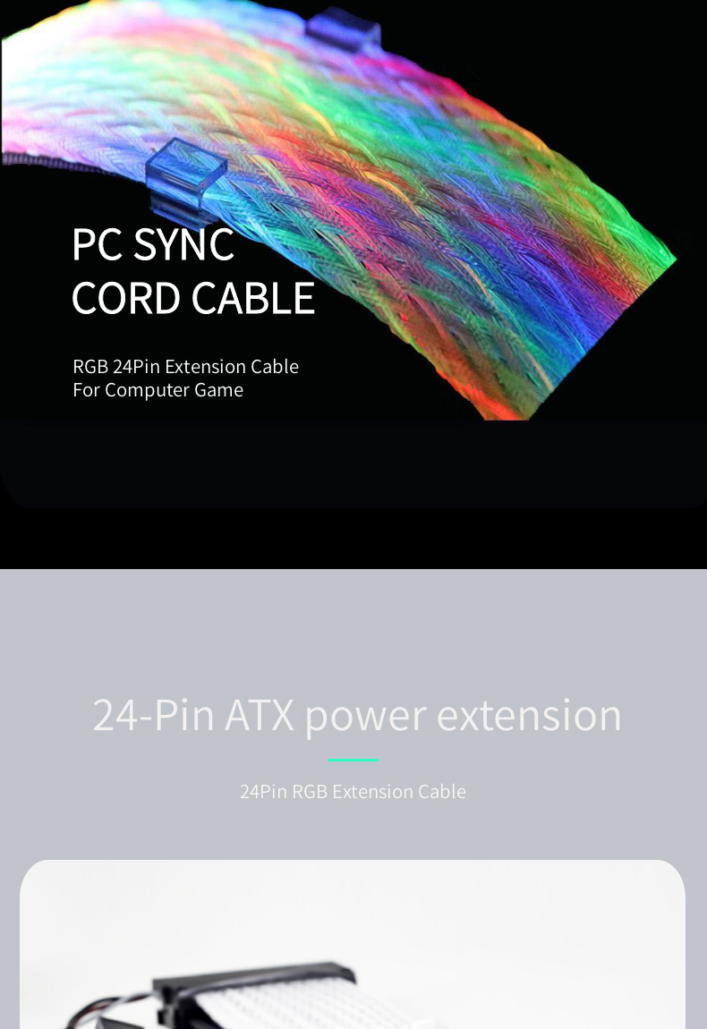 RGB 24pin Cable RGB Led Strip Light Extension Cable led strip light extension cable 4pin connector wire power adapter