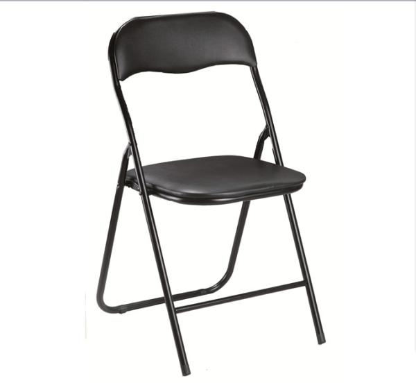 PVC Colorful chipboard Wooden Metal Furniture Iron Foldable Chair For Meeting
