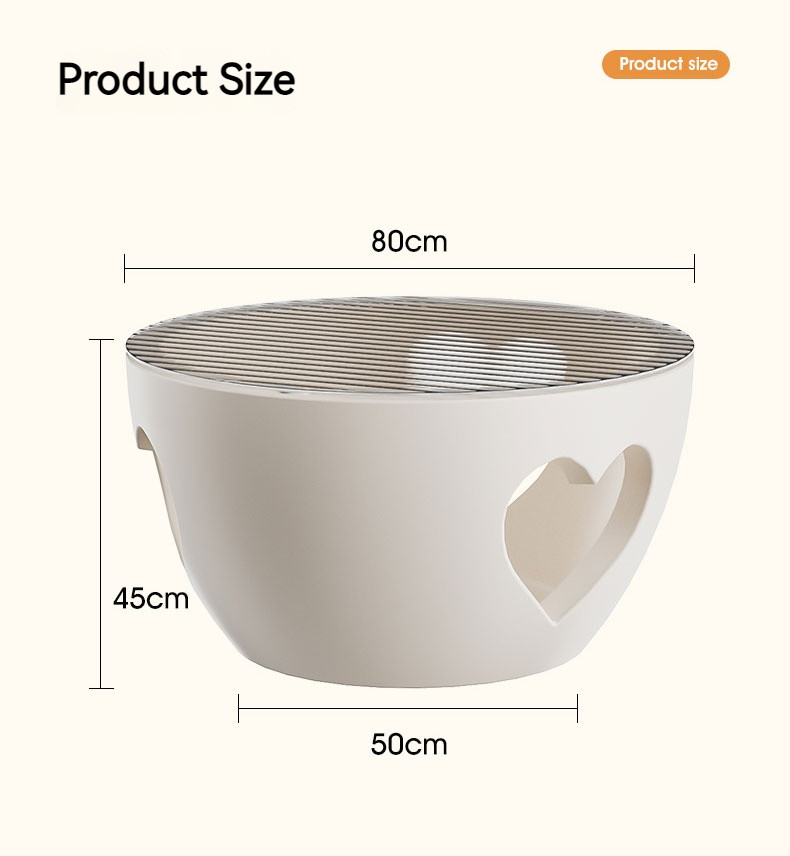 UV Resistant Sleek Round Rotational Molded Furniture For Indoor / Outdoor Easy To Clean