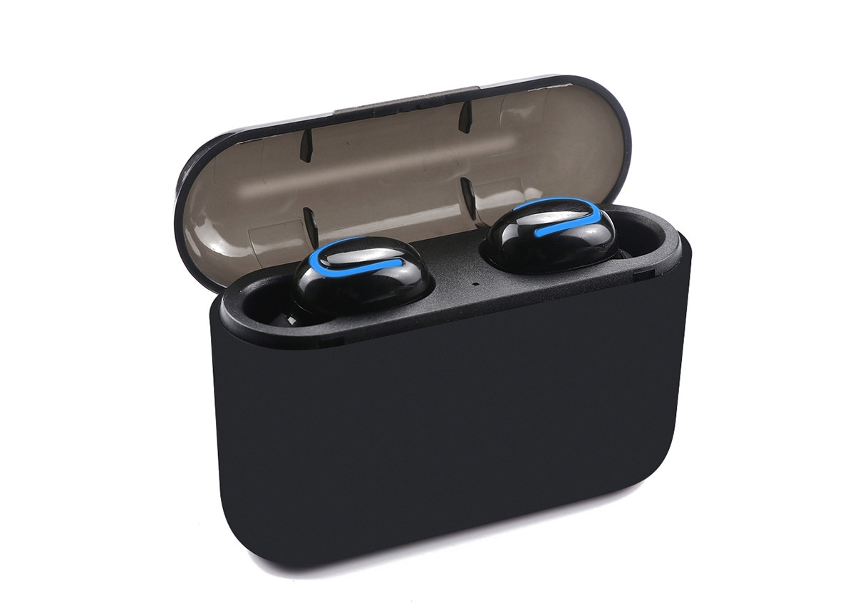 TWS Wireless Bluetooth5.0 Earphones Mini In-ear Style Binaural Earbuds Waterproof With Charging Box