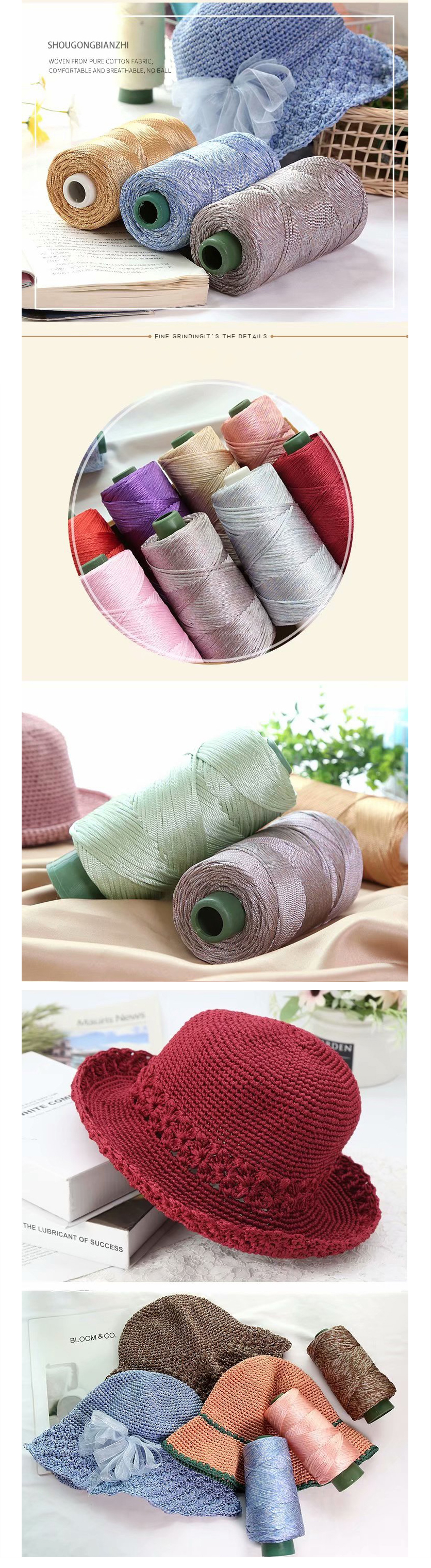 Anti Pilling Recycled Linen Tape Yarn Breathable For Hand Knitting