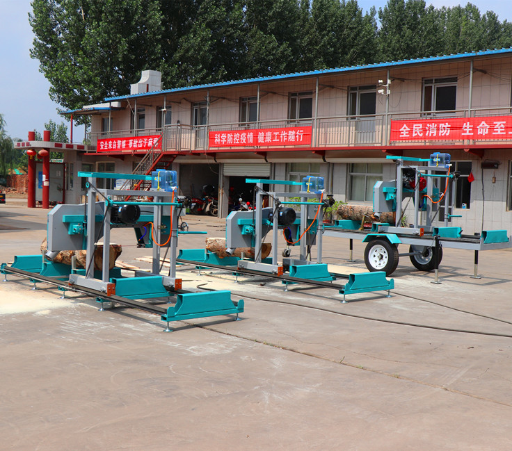 SW26G Gasoline Portable Band Sawmill Machine For Wood Cutting, Log Cutting Mobile Sawmill