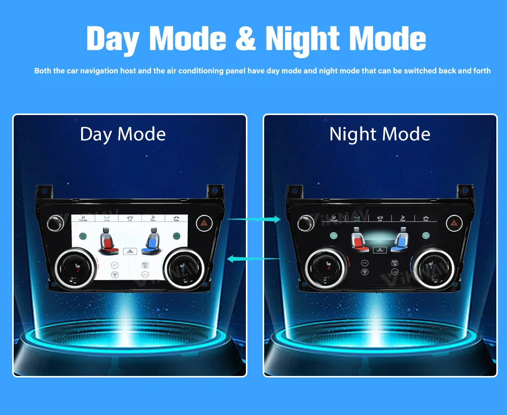 Android10 LCD Car air conditioner Climate Control Unit Panel For Jaguar XJ XJL 2009-2018