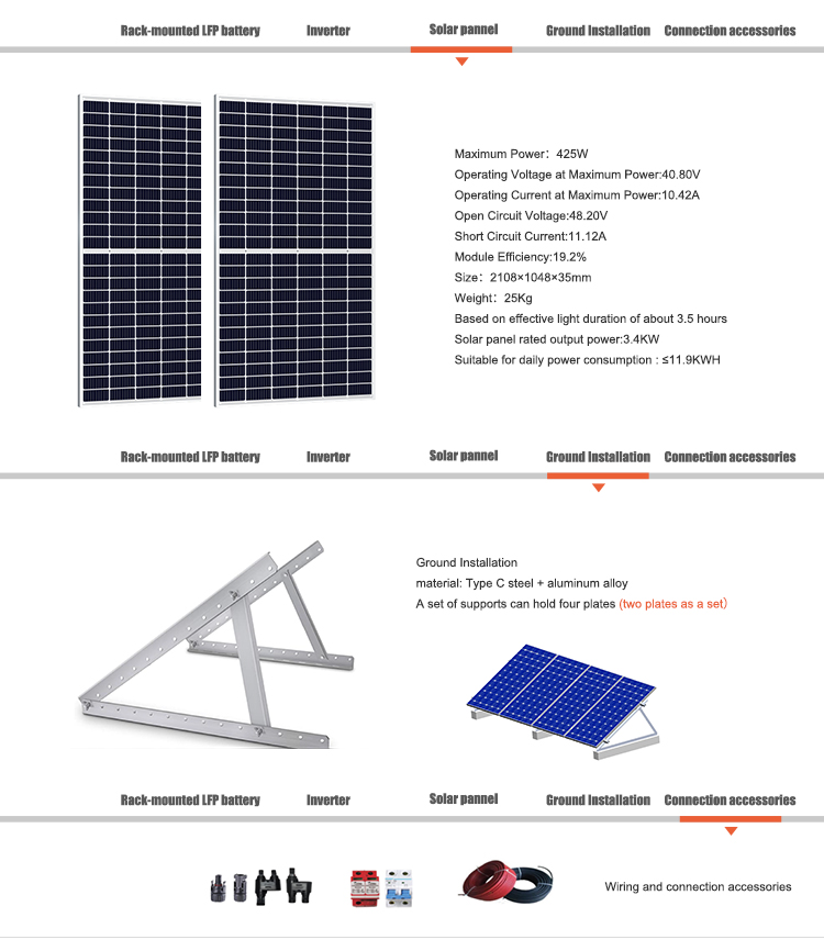 10kw Photovoltaic Solar Energy System with Akku Solar Battery Sustainable Home Energy