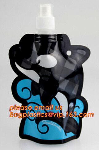Custom Reusable Juice Food Packaging Plastic Bag Alcohol Drink Wine Spout Pouch Bag,liquid spout pouch/wine drink juice
