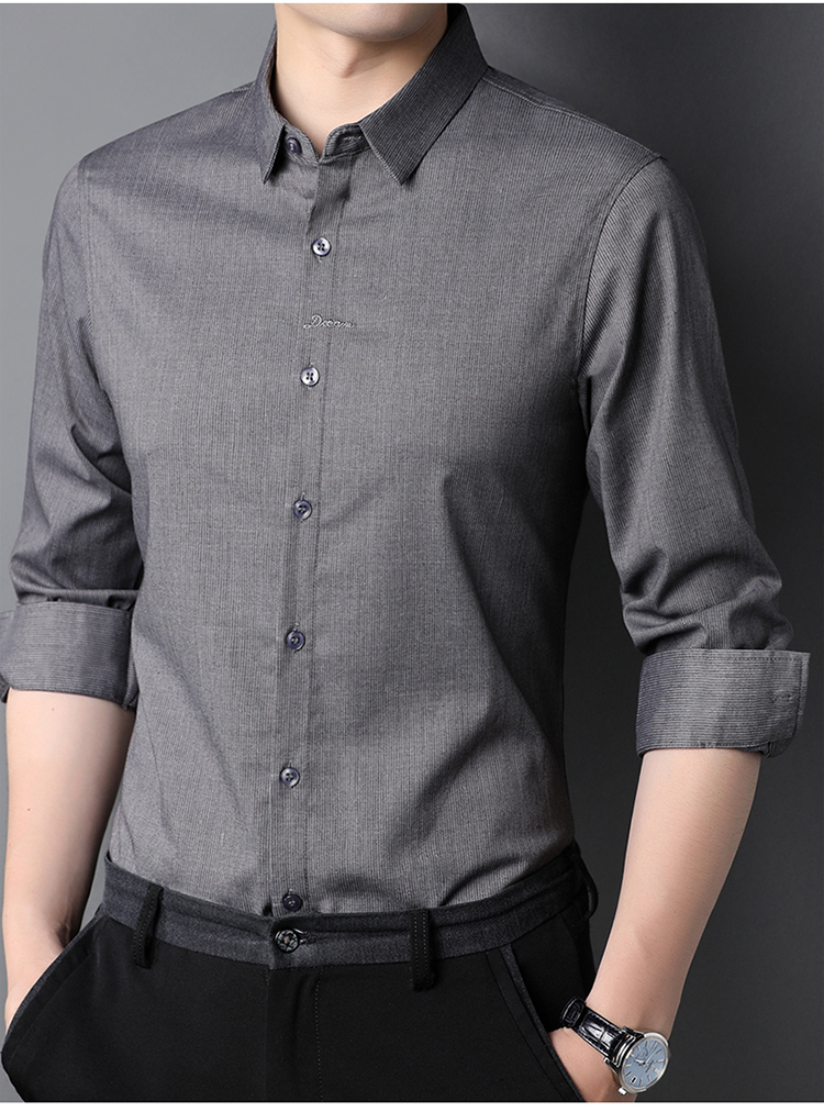 Autumn Popular Shirt Long Sleeve for Men and Boys Nonwoven Heat-transfer Printing