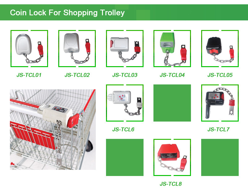 Multifunctional Supermarket Shopping Trolley Electrophoresis Metal Shopping Cart