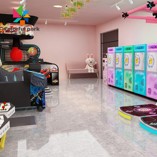 Indoor Playground VR Arcade Machine Self Service For Entertainment Center Quarter Pusher Machine