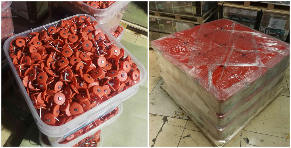 1" Head Dia Plastic Cap Nails For Construction Projects