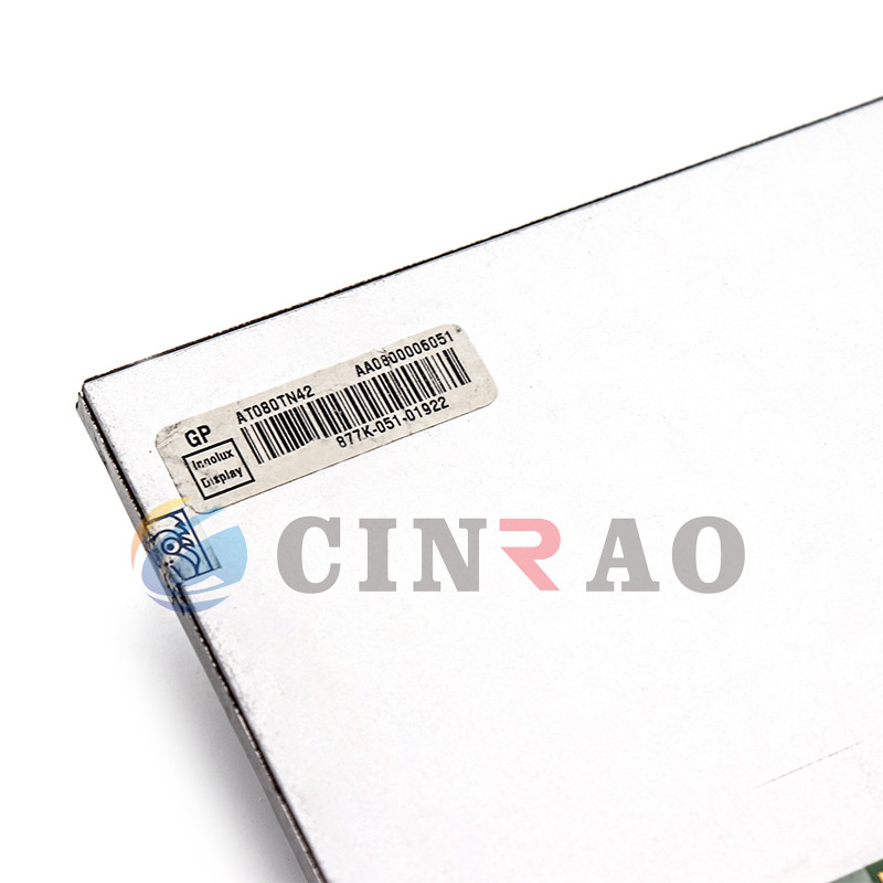 Durable LCD Car Panel Innolux TFT 8 Inch LCD Panel AT080TN42 6 Months