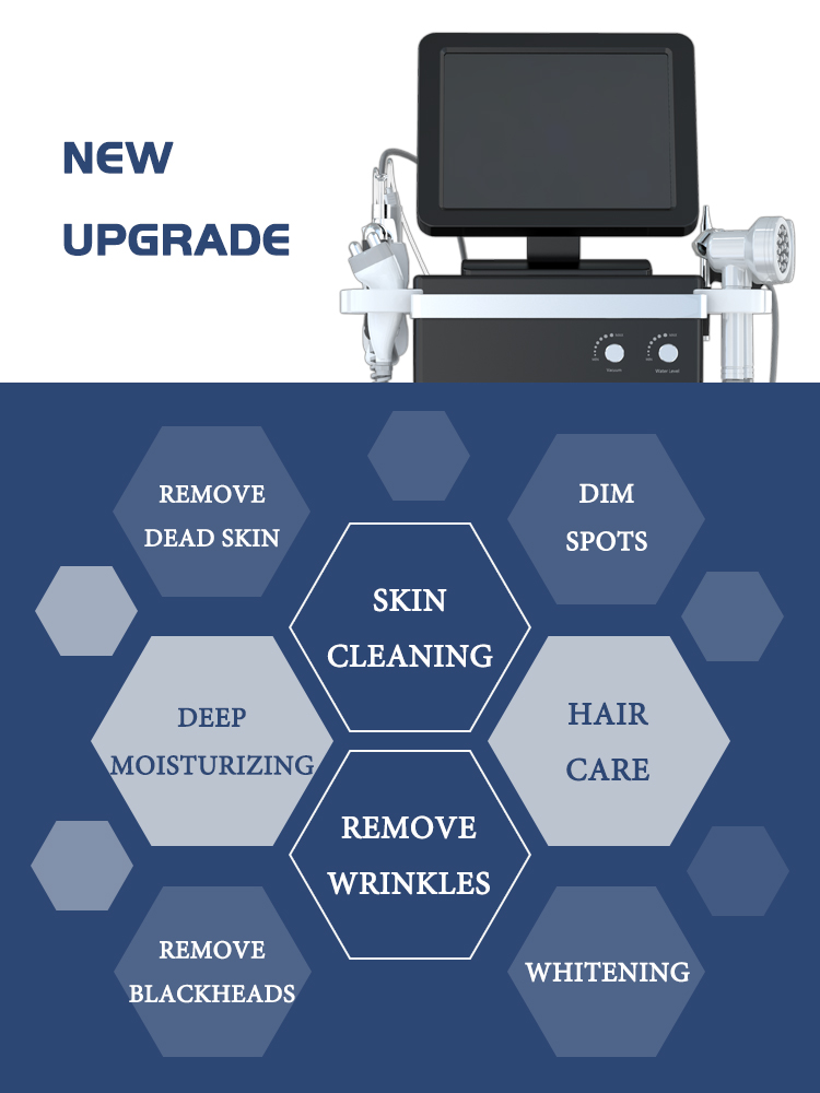 BIO RF Beauty Therapy Machine 15 Inch Cold Hammer Hydro Dermabrasion Device