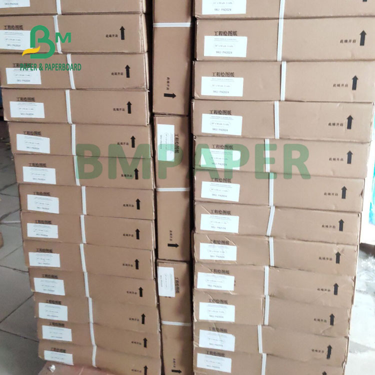 80gsm Skyblue Double Side Plotter Paper For Graphic Drawing 20'' x 50yards
