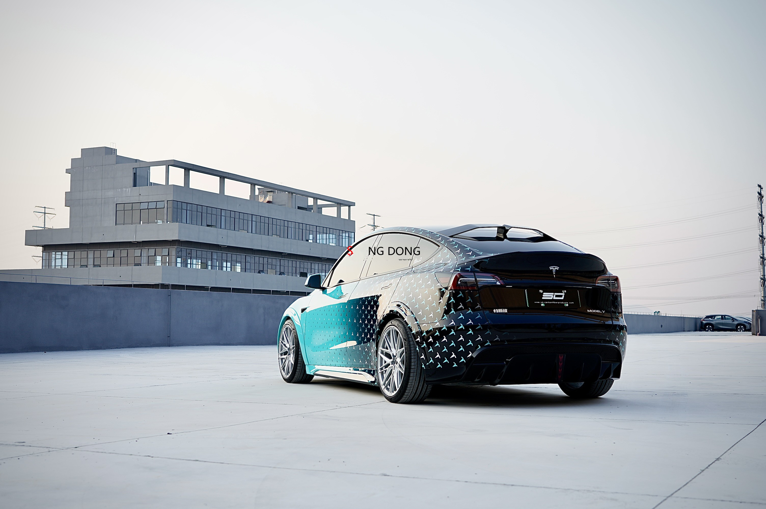 Auto Parts for Tesla MODEL Y Body Kit MODEL Y Upgraded SD-style Front and Rear Bumper Spoiler Carbon Fiber Body Kit