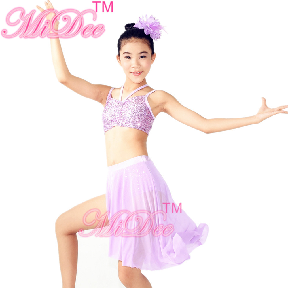 Side Cutoff Skirt Sequin Short Undermeath Top Straps Pinched at Front Centre Belly Dancing Clothes