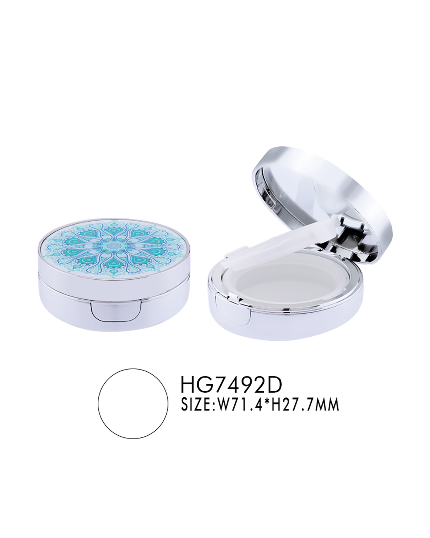 Refillable Air Cushion Loose Powder Compact Empty Loose Powder Makeup Container