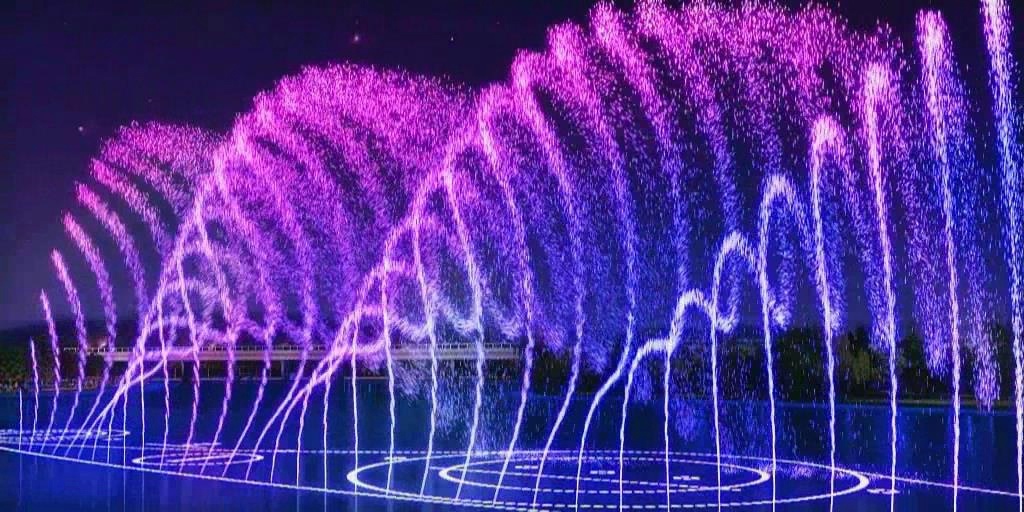 Time Control Color Changing Fountain Outdoor Hotel
