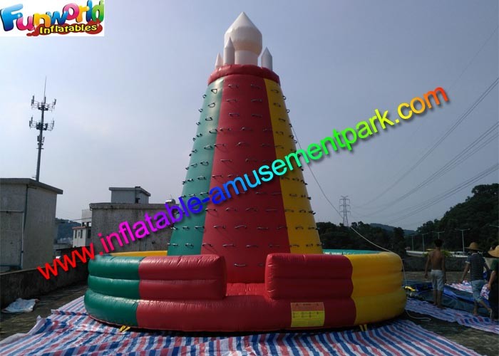 Waterproof Inflatable Climbing Wall , Customized Rock Mountain Climb Wall