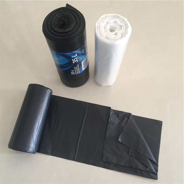 55 - 60 Gallon Recyclable Rubbish Bags , Custom Printed Biodegradable Bin Liners