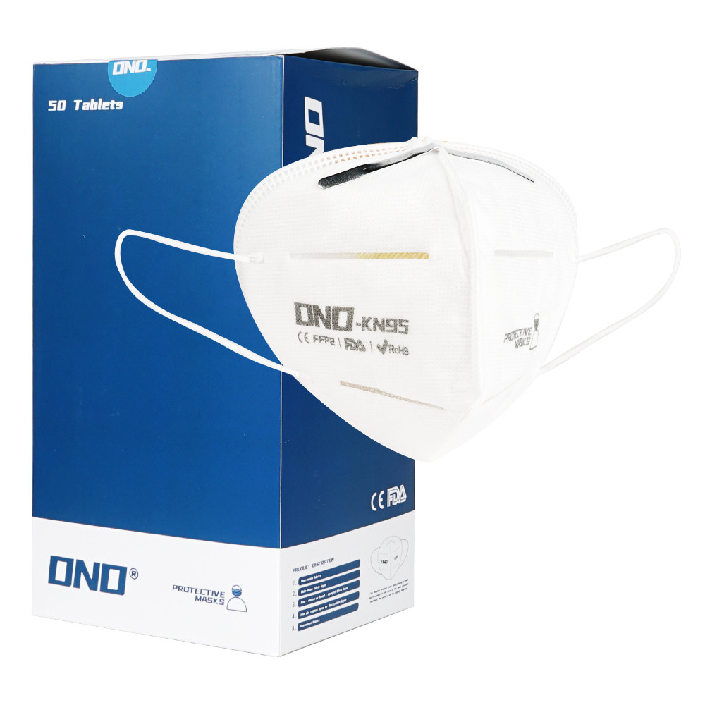 White KN95 Respirator Mask Anti Virus Face Mask Disposable Earloop For Self Use