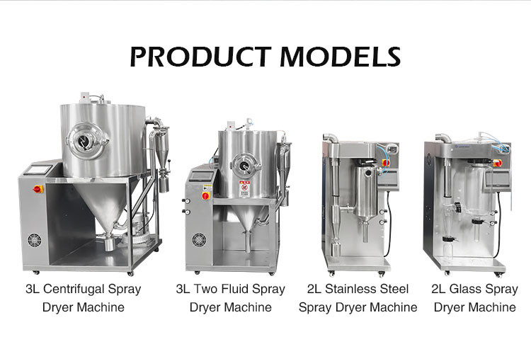 2000ml/h Evaporation Rate Stainless Steel Laboratory Spray Dryers Powder Making Machine