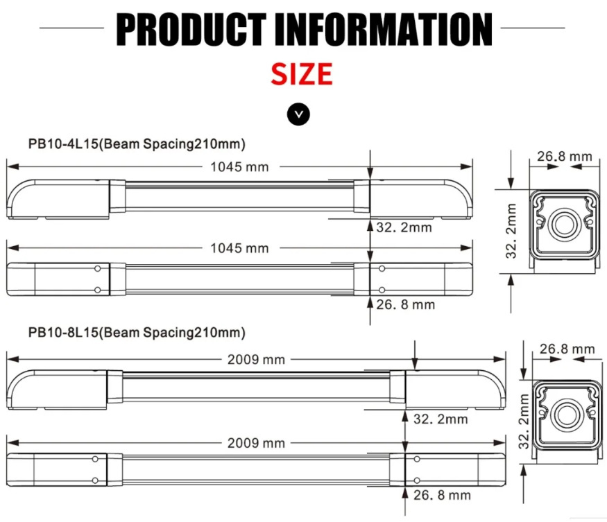 Safety Light Curtain Industrial Door Safety Photocell Security Curtain Sensor