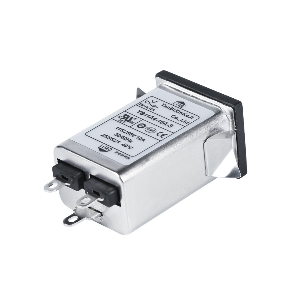 110V/250V High Performance EMI Power Inlte Filter With IEC 320 C14 Single Socket Filter