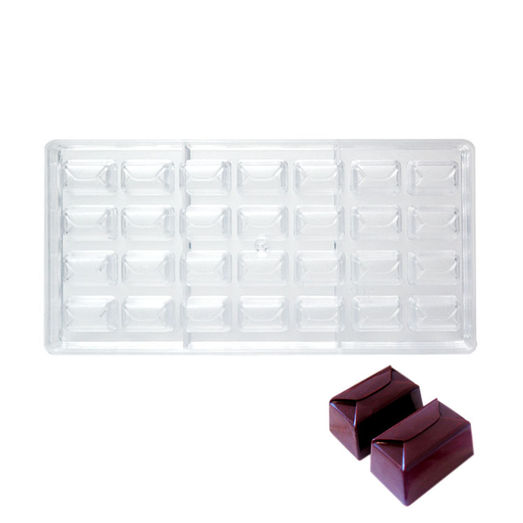 PS DIY Square Shape Chocolate Mould 3D Polycarbonate Customized