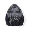 Buy cheap Oversized Mens Denim Jackets OEM Full Sleeves Tie Dye Denim Jacket Jeans from wholesalers