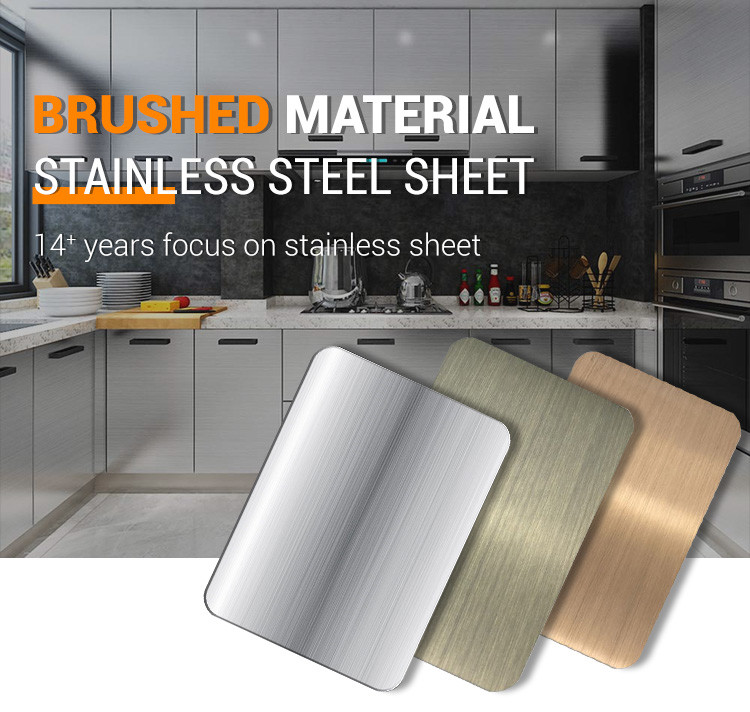 Silver Brushed Ss Decorative Sheets OEM 201 304 316 SGS Certificate