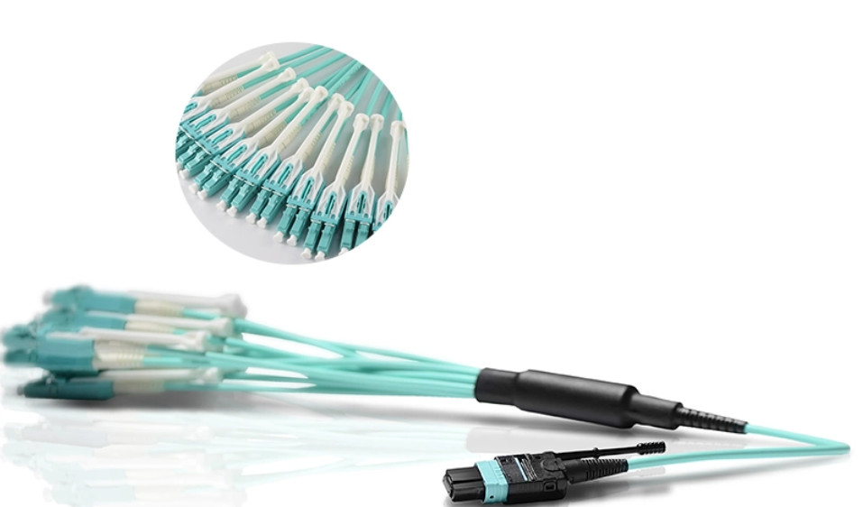 40g 8 Cores MPO-LC Uniboot Fiber Optic Jumper