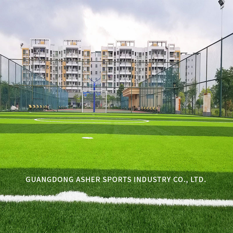Hybrid Grass Combine Artificial Football Pitches Natural Grass Combined M Shape
