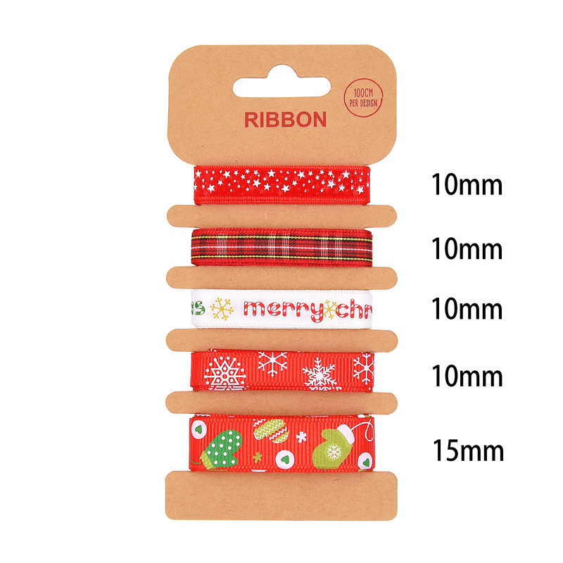 ODM Polyester Ribbon 2mm 10mm 15mm Christmas Gift Wrap Ribbon
