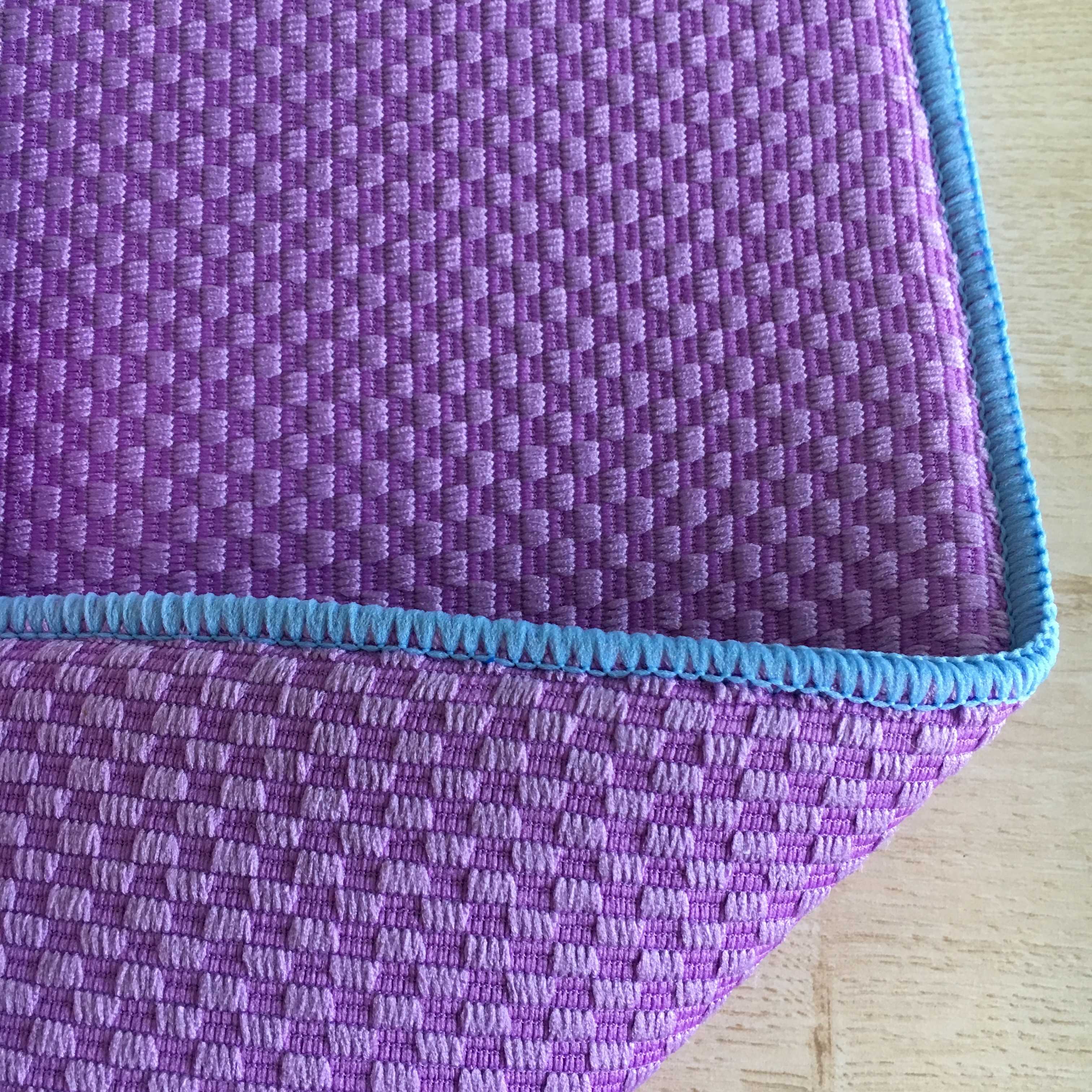Sinlge packed 1pc Microfiber printeted water absorb dish mat kitchen water pad with grid patten
