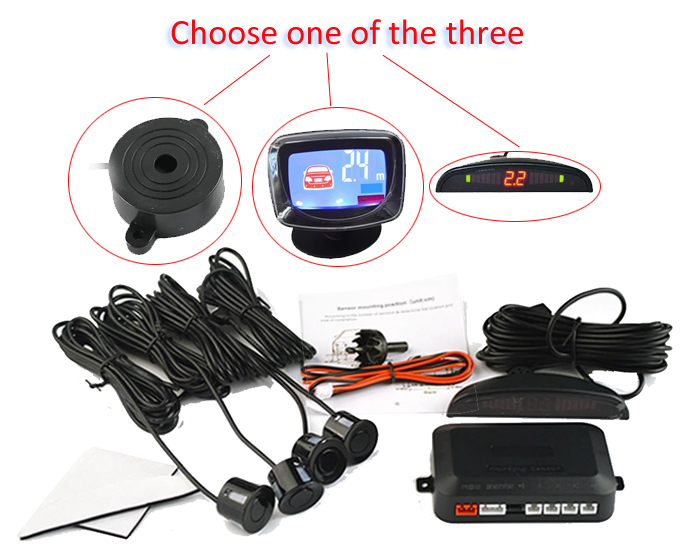 Car Parking Radar Monitor Detector System Backlight Display