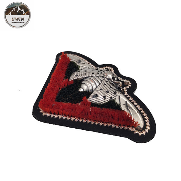 Beautiful Wasp 3D Embroidery Patches Durable Woven For Fashion Accessories