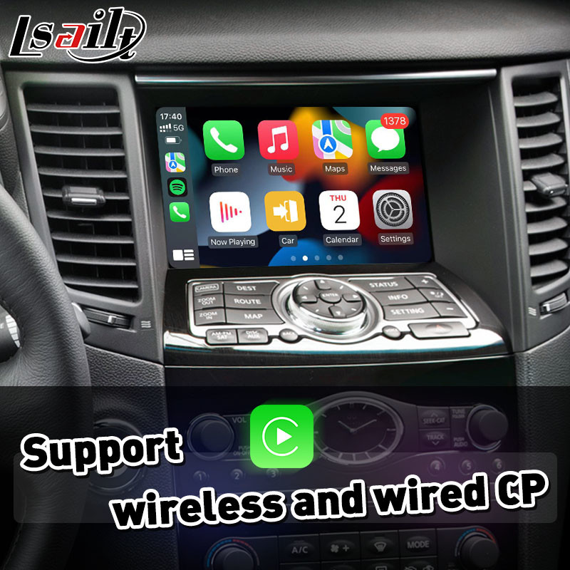 Lsailt Wireless Android Auto Mirrorlink Carplay Interface for 2013-2017 Infiniti QX70