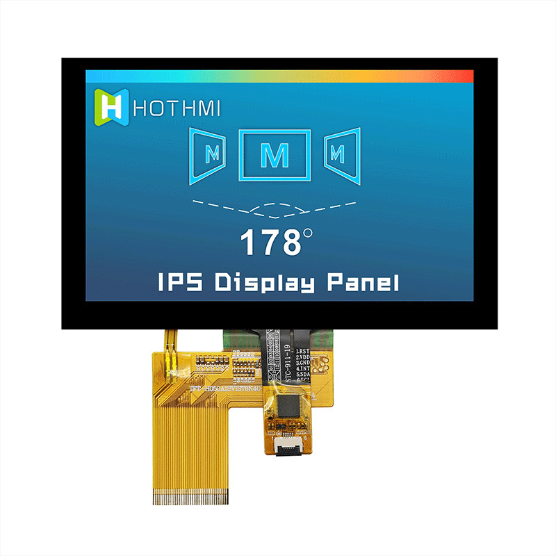 5 Inch 800X480 Pcap Monitor Wide Temperature TFT LCD Module Touch Screen