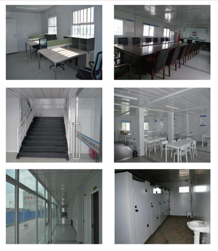 2 Floor Flat Pack Prefab Container Van House With Light Steel Frame Sandwich Panel Wall