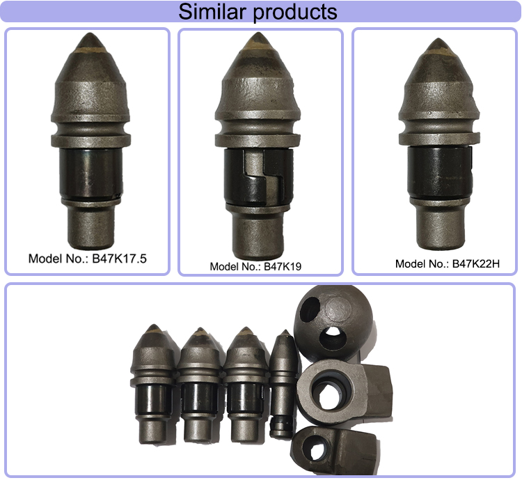 25mm Tungsten Carbide Tip Rock Auger Bullet Teeth , Bullet Teeth For Augers