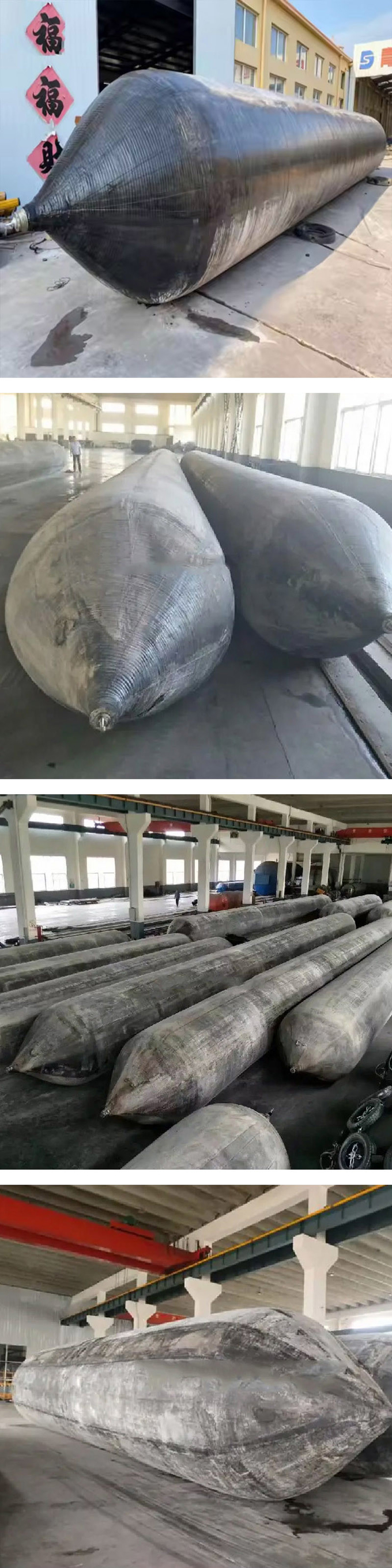 1.5m Marine Rubber Airbags Heavy Duty Durability Easy Deployment Superior Buoyancy