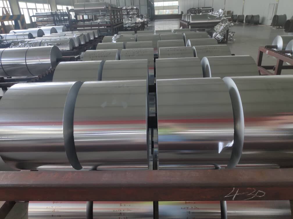 0.09mm Thickness 45mm Width Prepainted Aluminum Foil For Rollable Ridge Vent And Rollable Chimney Flashing Strip Making