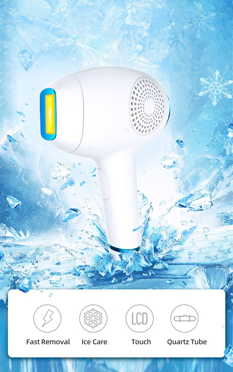 LCD Touch Screen 40W Intermittent Flash Justtide Laser Hair Epilator