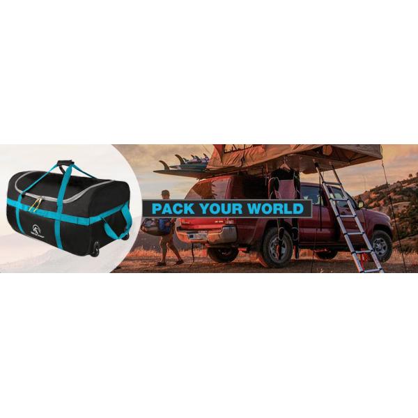 Foldable Duffle Bag With Wheels 85l 120l 140l 1680d Oxford Collapsible