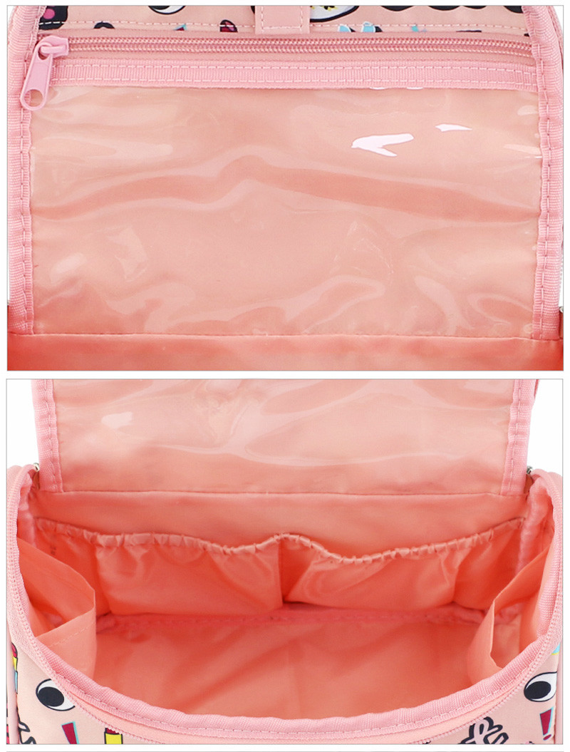 Portable Travel Oxford Waterproof Cosmetic Hanging Bag