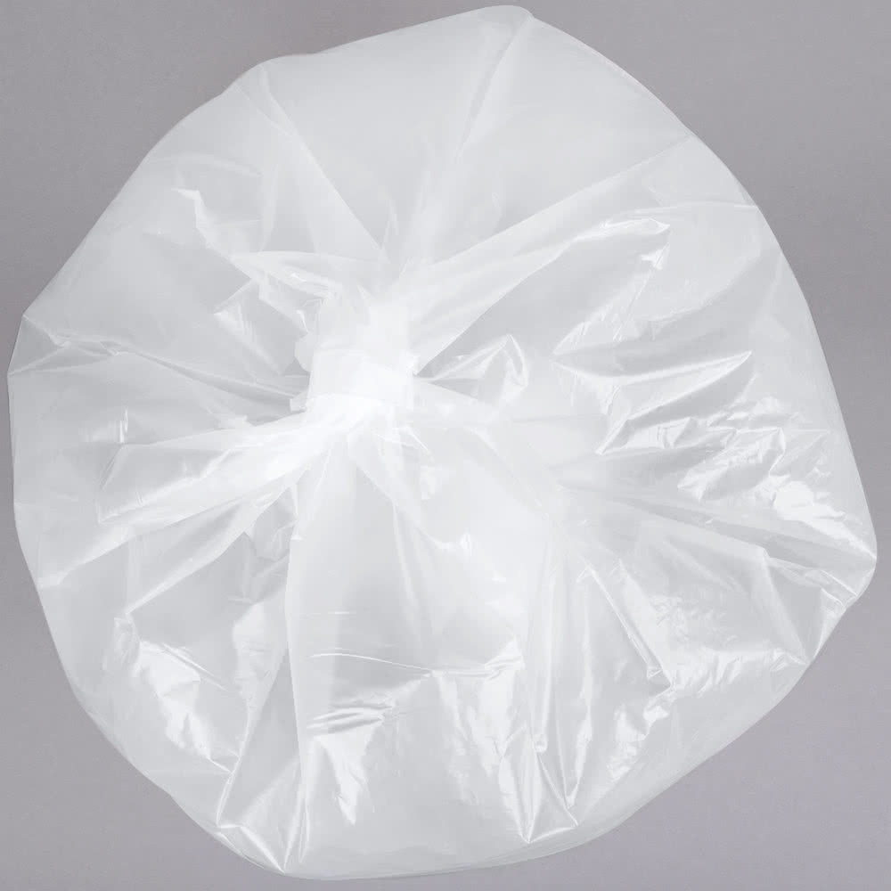 White Color Plastic Garbage Bags Recycled Star Sealed Bottom Gravure Printing