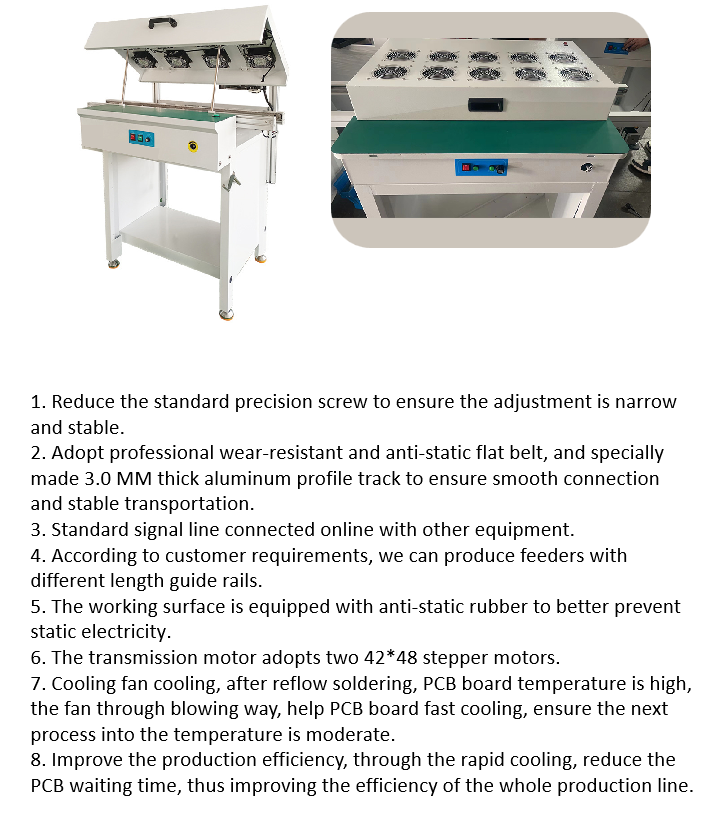 High Speed SMT Cooling Conveyor Smt Line Equipment 0.6m Meter
